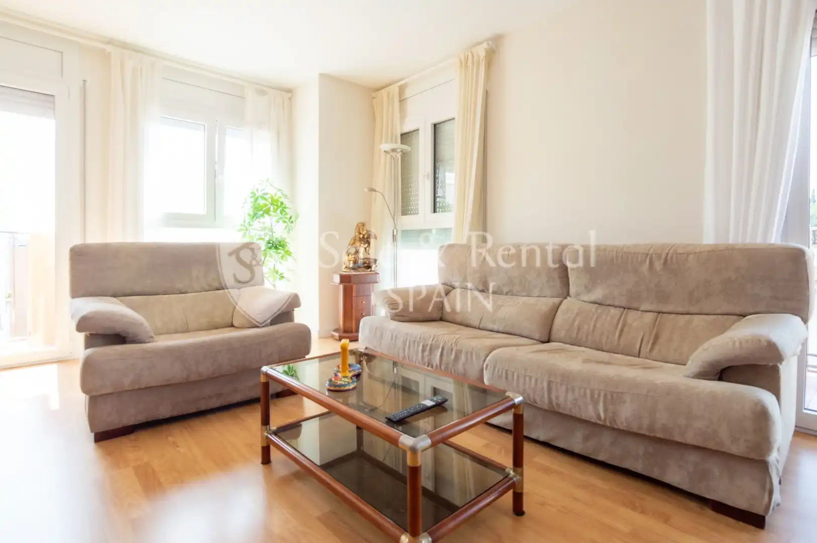 Sala de estar de Piso en venta en Blanes con Aire acondicionado y Terraza