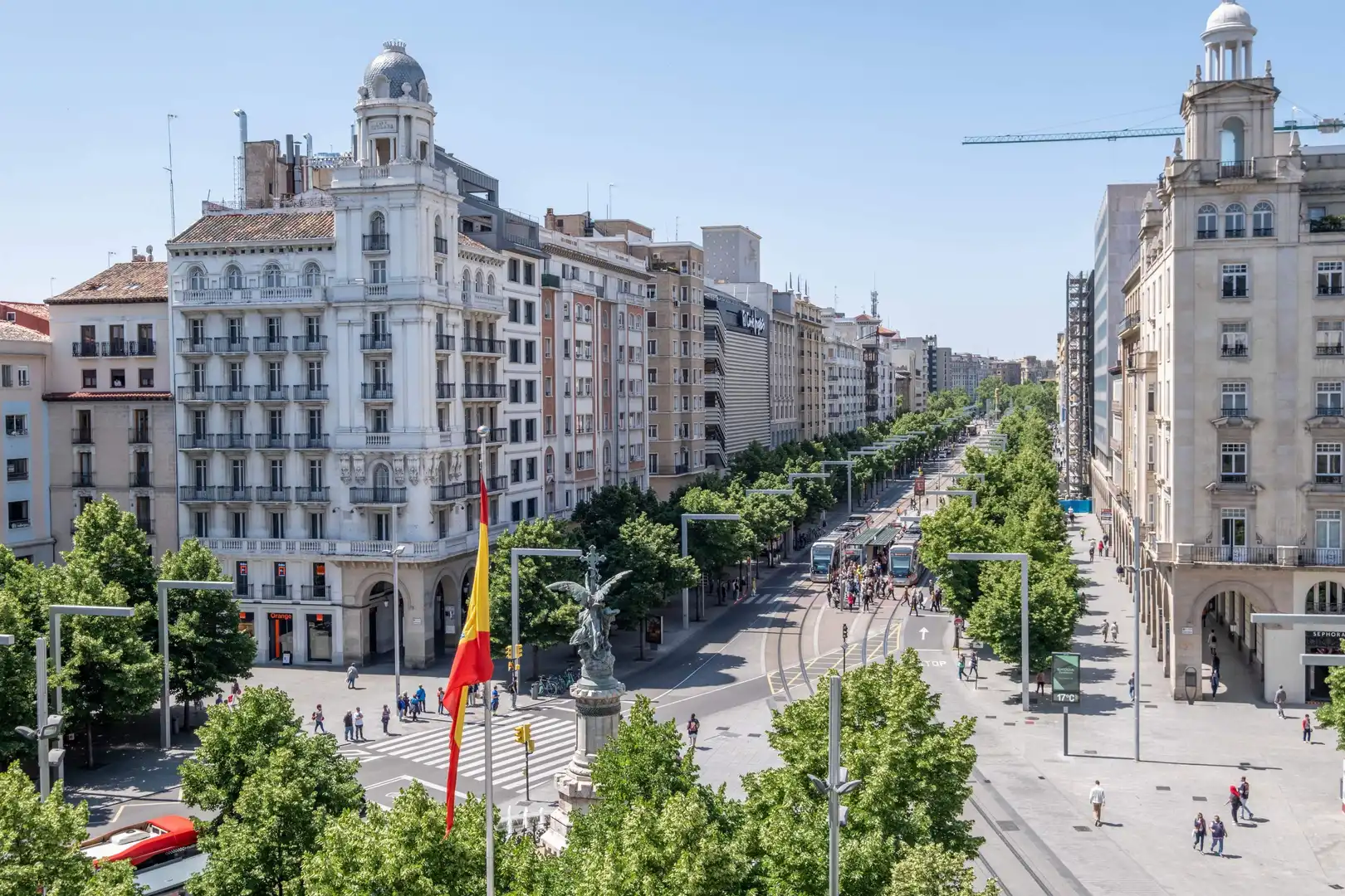 Vista exterior de Piso de alquiler en  Zaragoza Capital con Aire acondicionado, Calefacción y Parquet