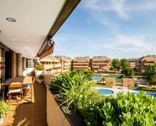 Garden of Flat to rent in Pozuelo de Alarcón  with Air Conditioner, Heating and Terrace