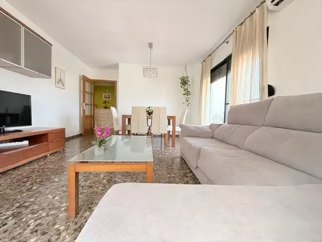 Sala de estar de Piso en venta en Castellón de la Plana / Castelló de la Plana con Aire acondicionado, Calefacción y Terraza