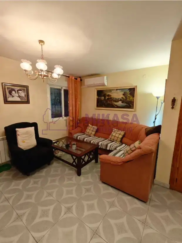 Sala de estar de Casa o chalet en venta en Santa Olalla con Aire acondicionado, Calefacción y Terraza