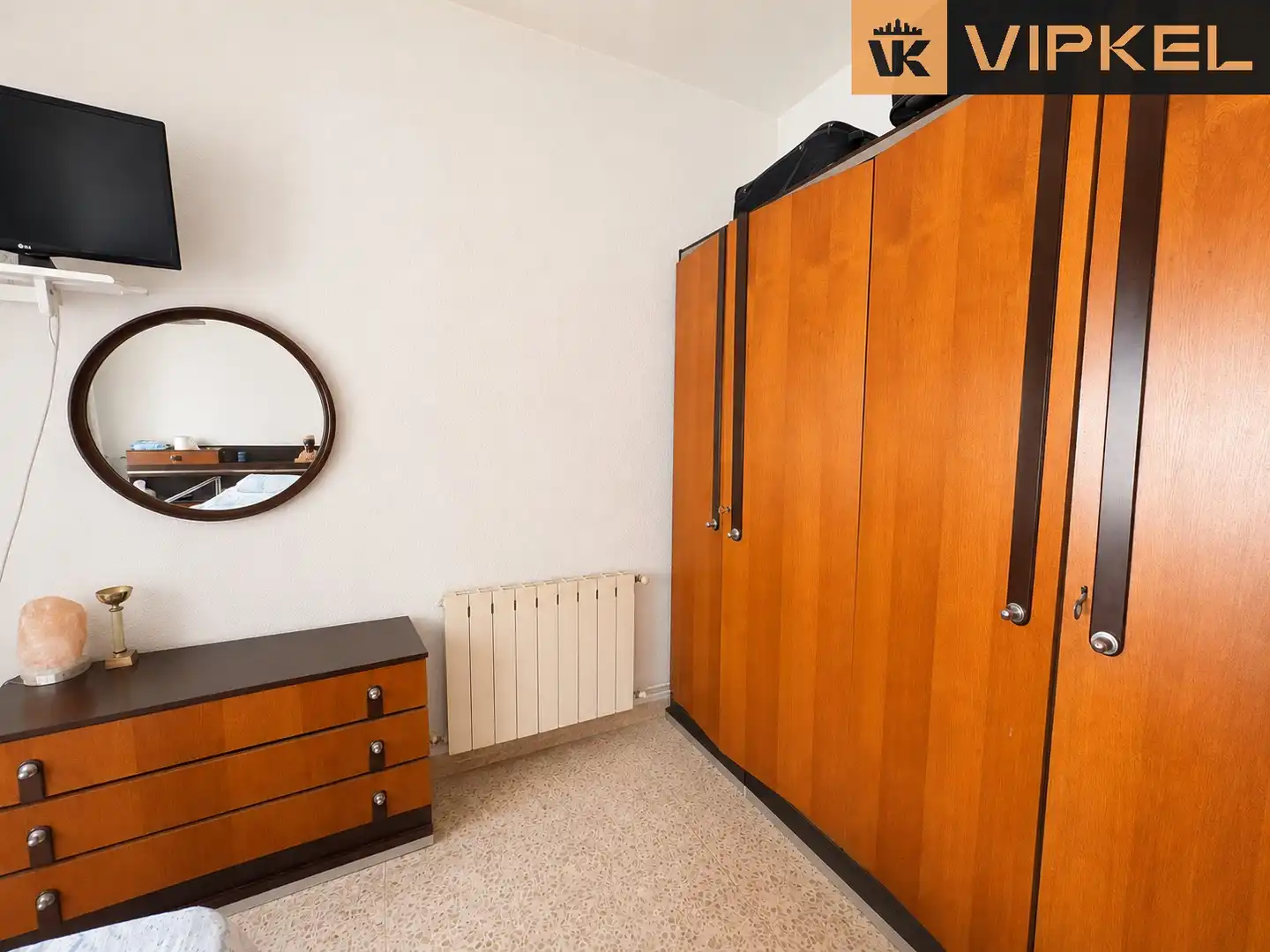 Bedroom of Flat for sale in Badalona  with Air Conditioner, Heating and Furnished