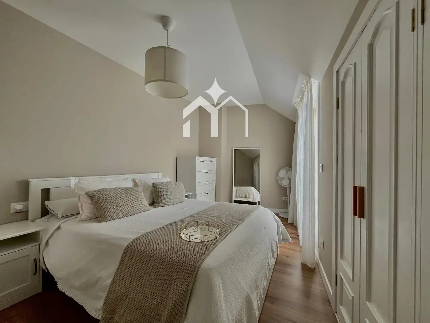 Schlafzimmer von Maisonette zum Verkauf in Moaña mit Heizung, Terrasse und Möbliert