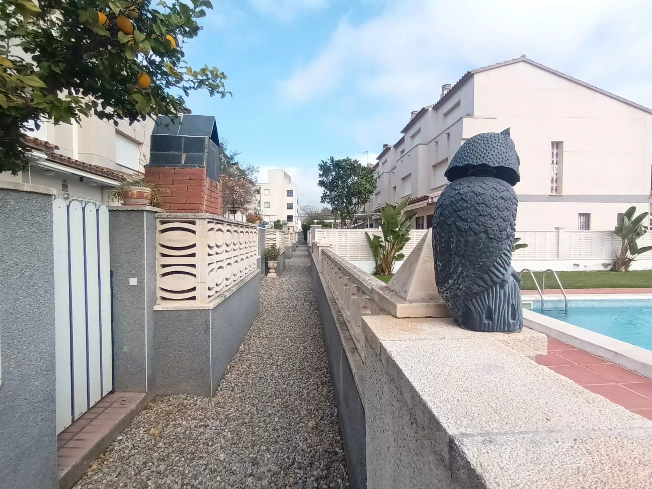 Vista exterior de Casa adosada en venta en Creixell con Aire acondicionado, Calefacción y Parquet