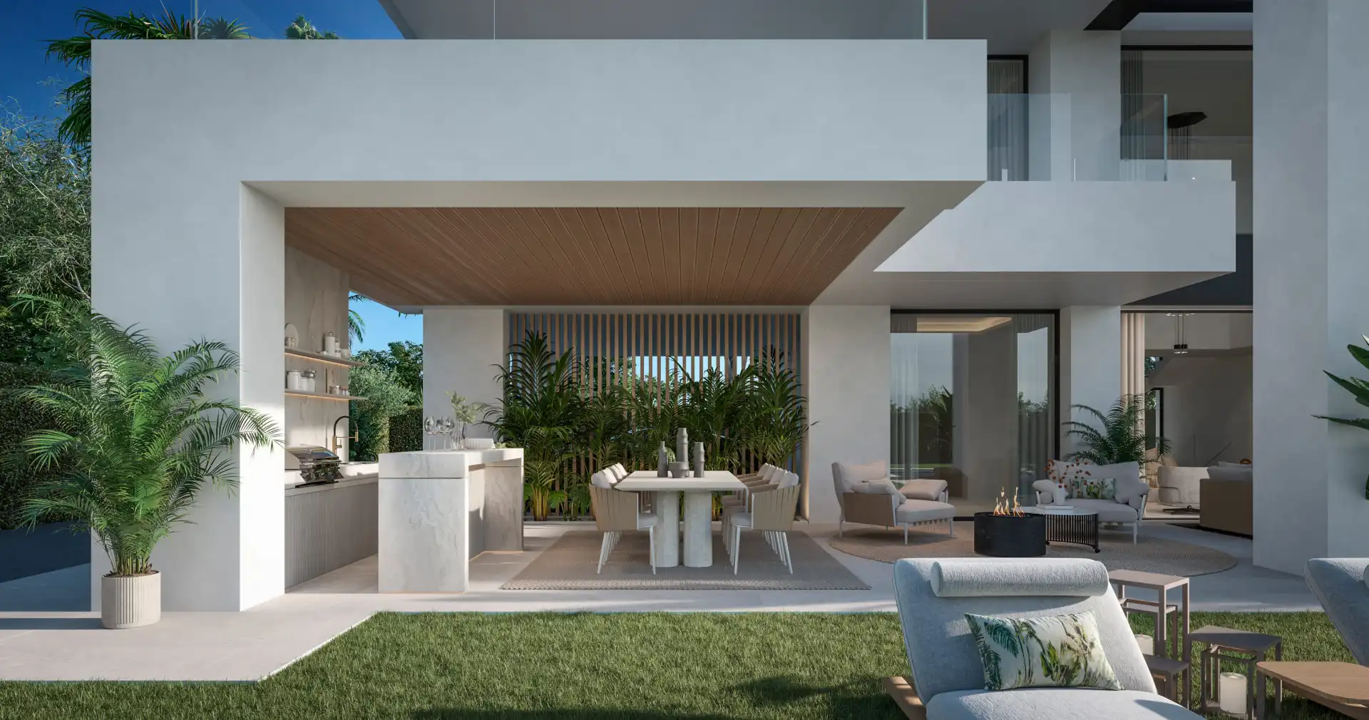 Terraza de Casa o chalet en venta en Estepona con Jardín privado, Terraza y Piscina