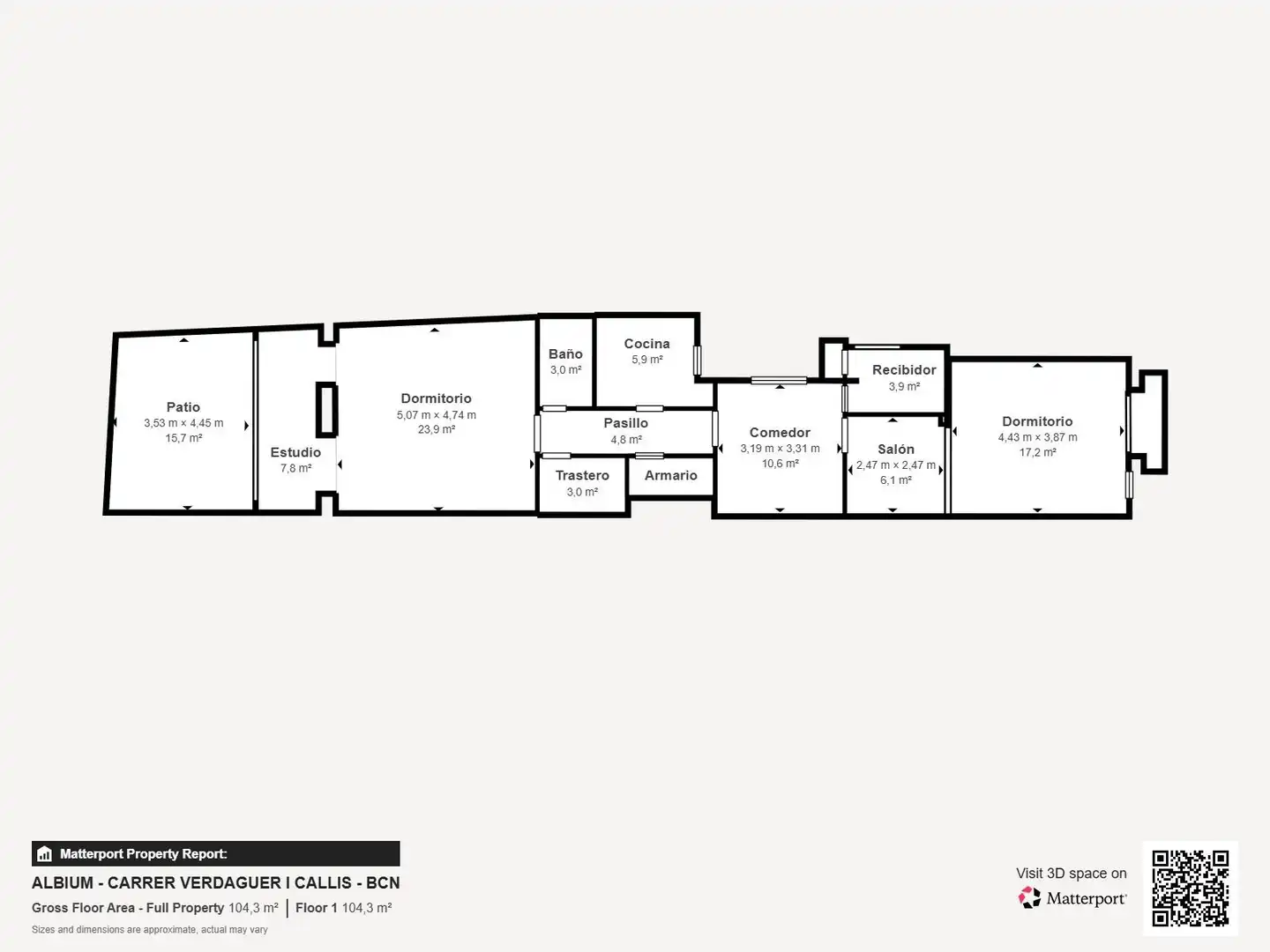 Wohnung zum Verkauf in Barcelona mit Heizung, Parkett und Terrasse