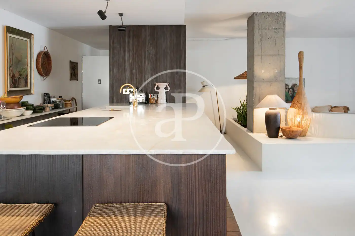 Cocina de Piso en venta en Barcelona con Calefacción, Terraza y Amueblado