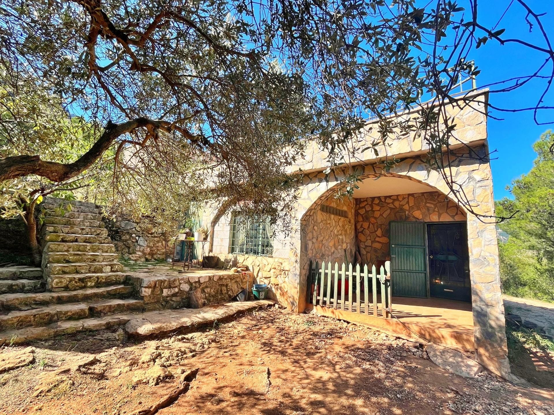 Exterior view of House or chalet for sale in Mas de Barberans  with Private garden