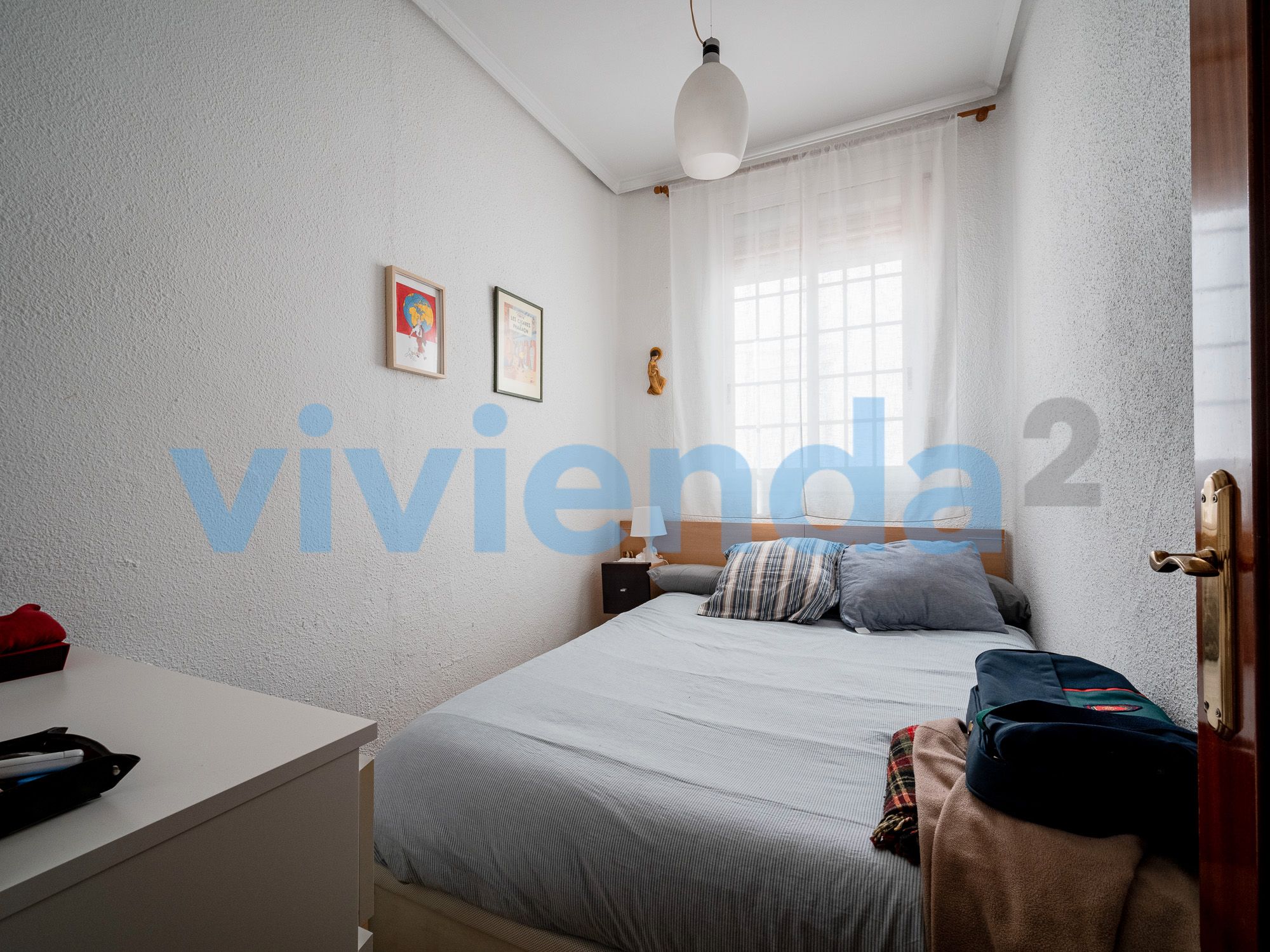 Bedroom of Flat for sale in  Madrid Capital  with Air Conditioner and Heating