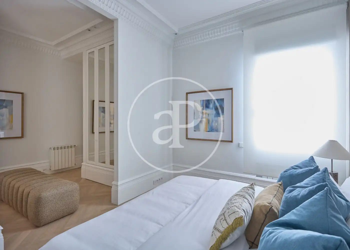 Bedroom of Flat for sale in Madrid  with Air Conditioner, Heating and Balcony