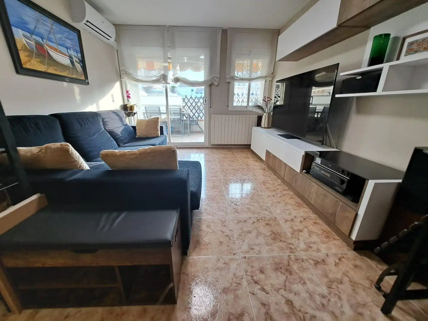 Wohnzimmer von Wohnung zum Verkauf in Pineda de Mar mit Heizung und Terrasse