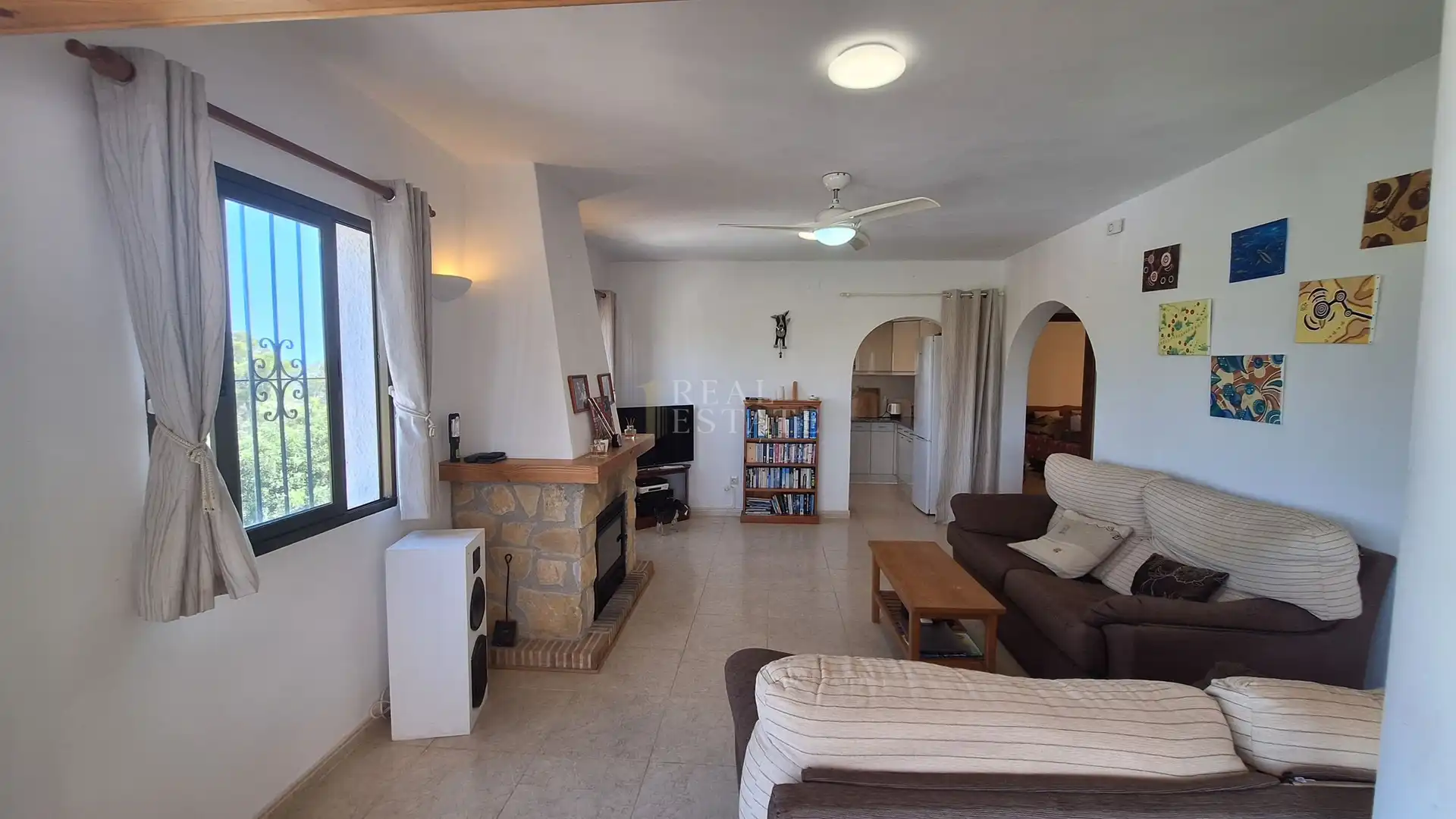 Sala d'estar de Casa o xalet en venda en Jávea / Xàbia amb Aire condicionat, Terrassa i Traster