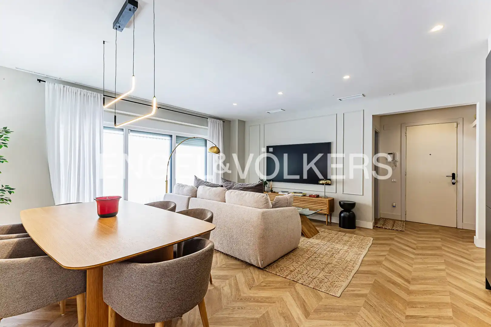 Sala de estar de Piso en venta en Barcelona con Aire acondicionado, Calefacción y Parquet