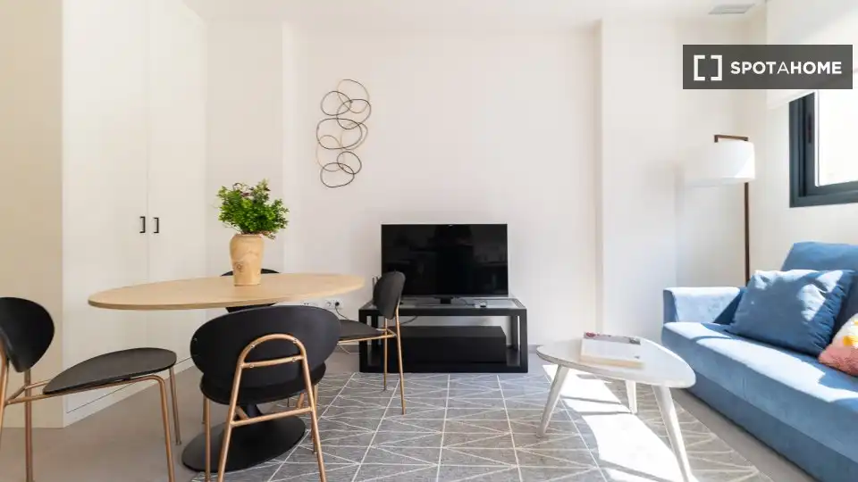 Sala de estar de Piso de alquiler en Valencia con Aire acondicionado, Calefacción y Amueblado
