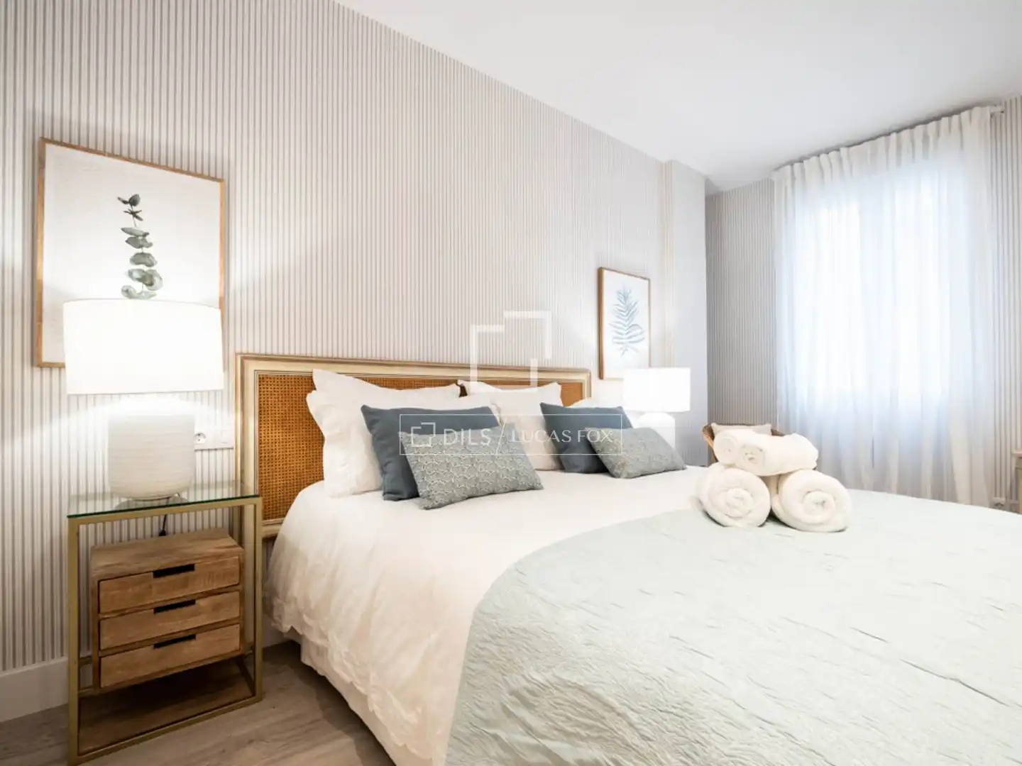 Bedroom of Flat for rent in Madrid  with Air Conditioner, Parquet flooring and Furnished