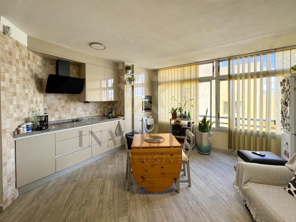 Kitchen of Flat for sale in Granadilla de Abona  with Terrace, Furnished and Balcony