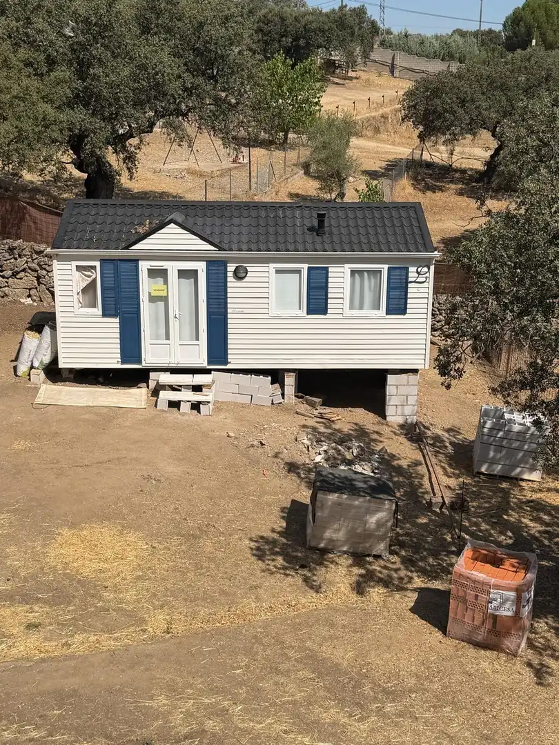 Vista exterior de Casa o chalet en venta en Casar de Cáceres con Aire acondicionado, Calefacción y Terraza