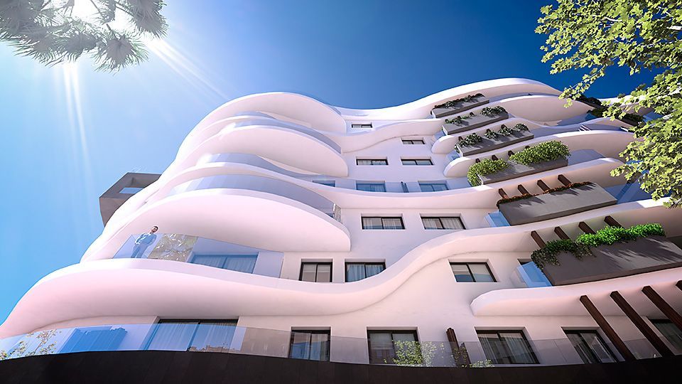 Vista exterior de Apartament de lloguer en Estepona amb Aire condicionat, Calefacció i Terrassa