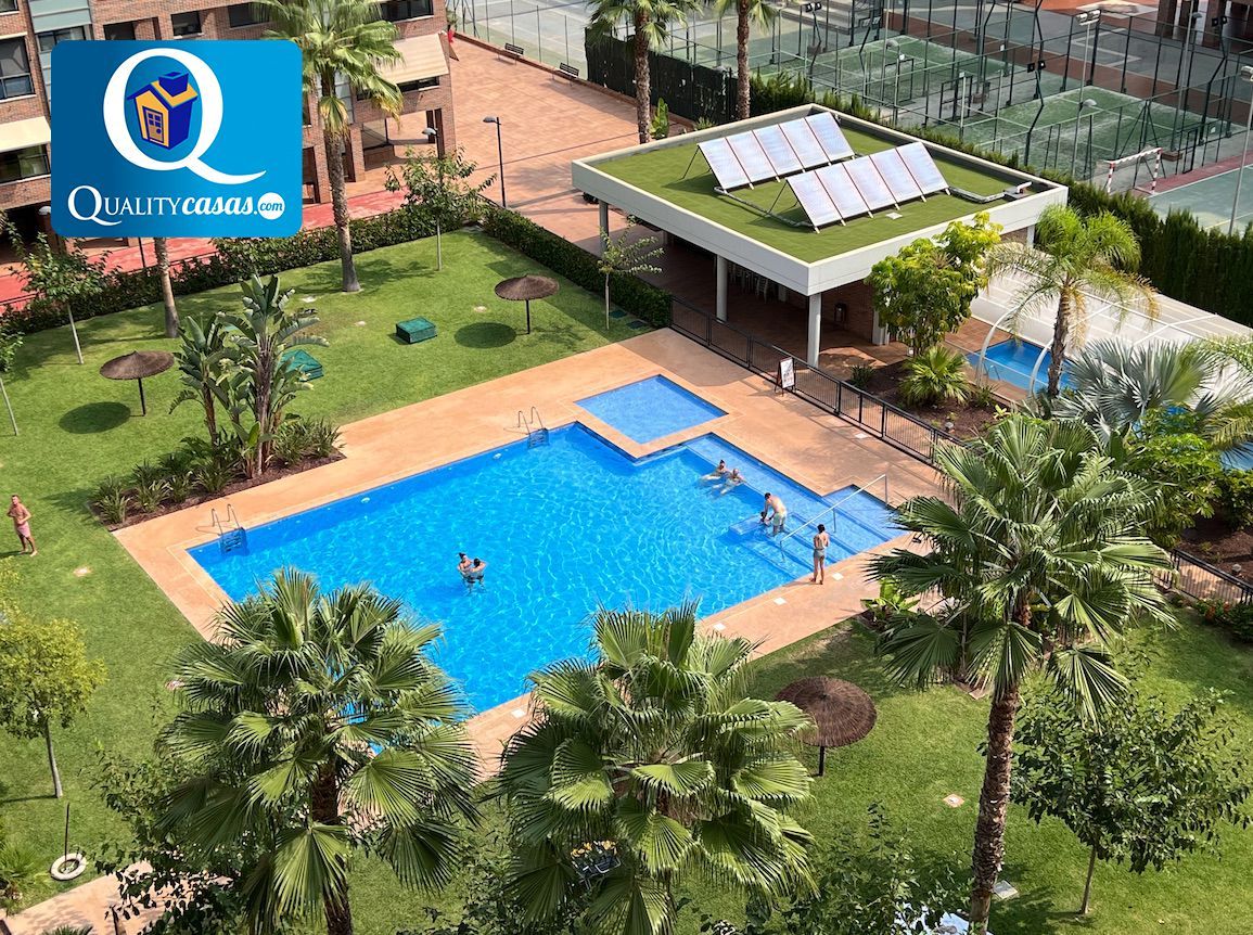 Piscina de Piso en venta en Alicante / Alacant con Aire acondicionado, Terraza y Trastero