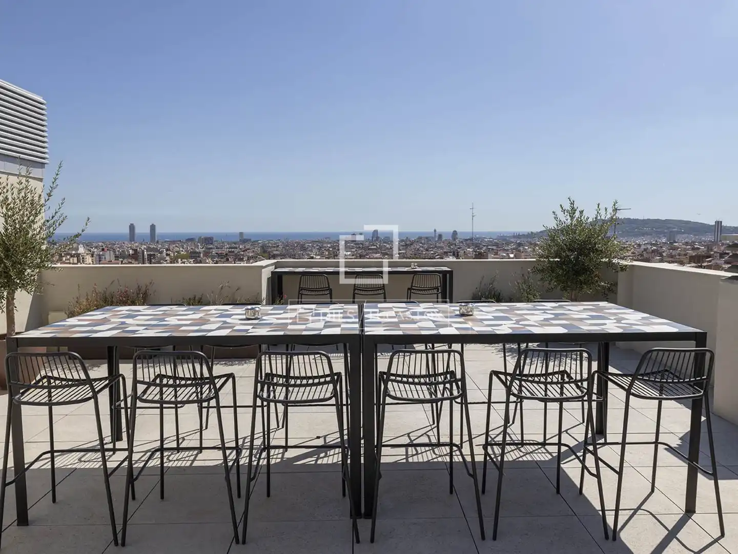 Terrace of Flat for rent in Barcelona  with Air Conditioner, Heating and Parquet flooring