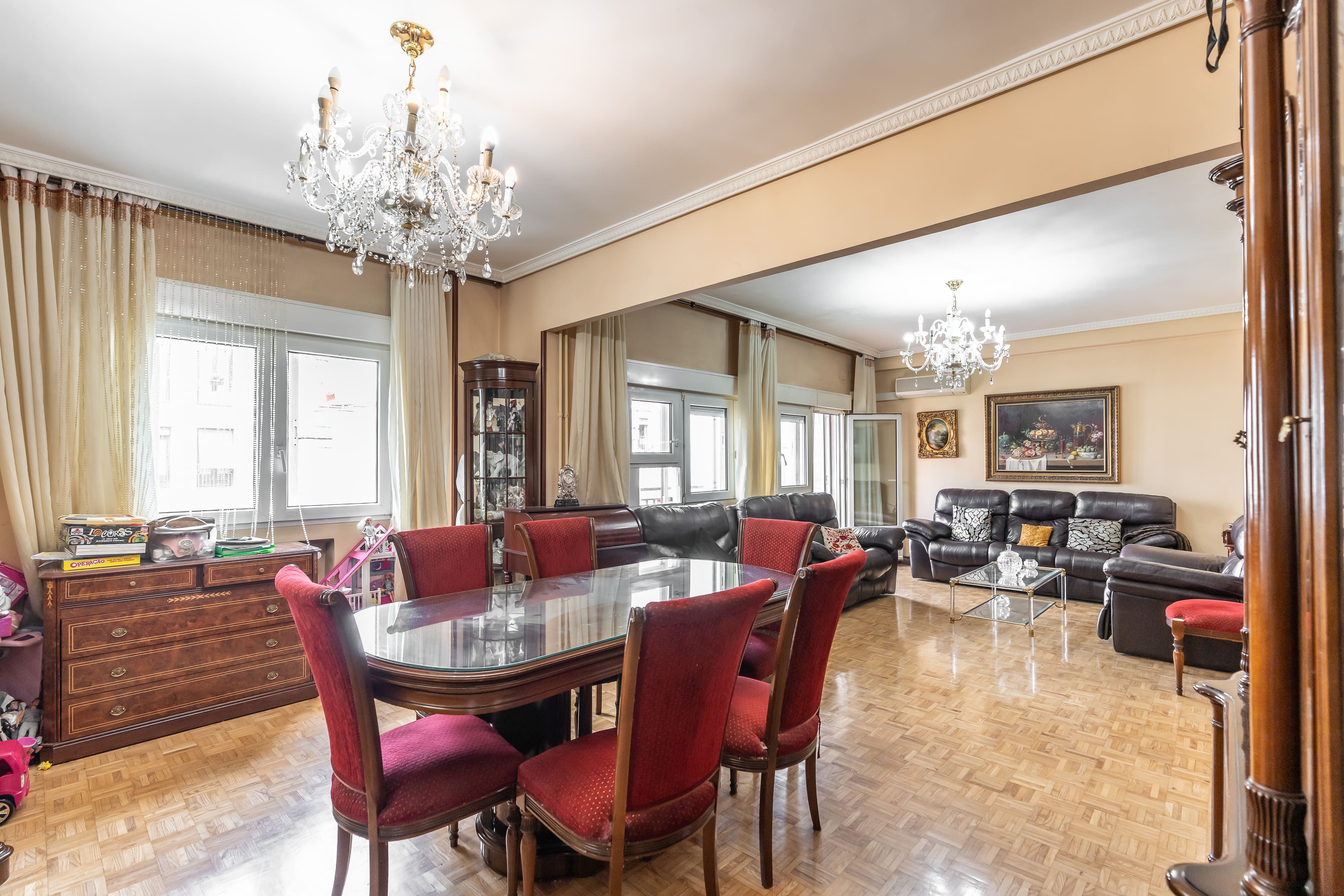 Dining room of Flat for sale in  Madrid Capital  with Heating and Terrace