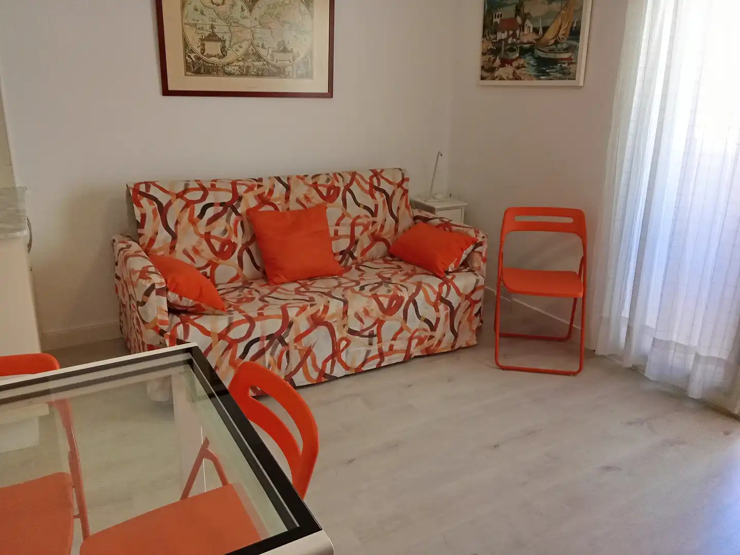 Sala de estar de Apartamento en venta en Peñíscola / Peníscola con Amueblado, Lavadora y TV