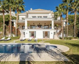 Garden of House or chalet to rent in Marbella  with Air Conditioner and Swimming Pool