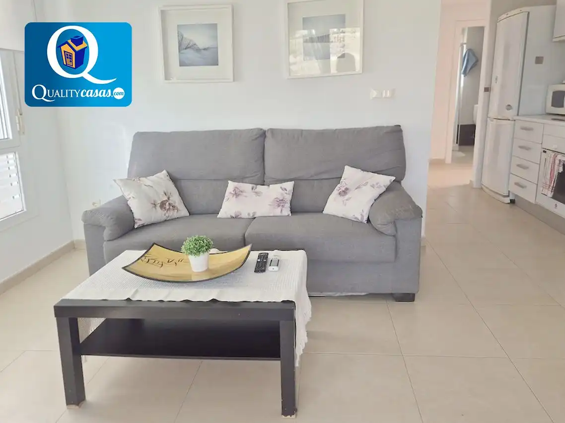 Sala de estar de Piso en venta en Mutxamel con Aire acondicionado, Terraza y Piscina comunitaria