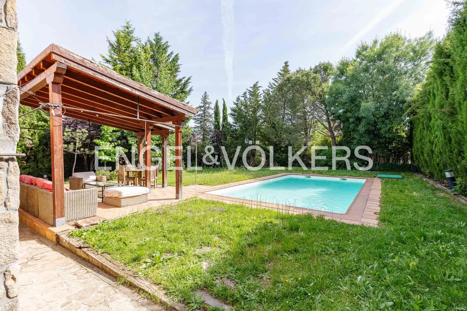Swimming pool of Houses for sale in Becerril de la Sierra  with Heating, Private garden and Terrace