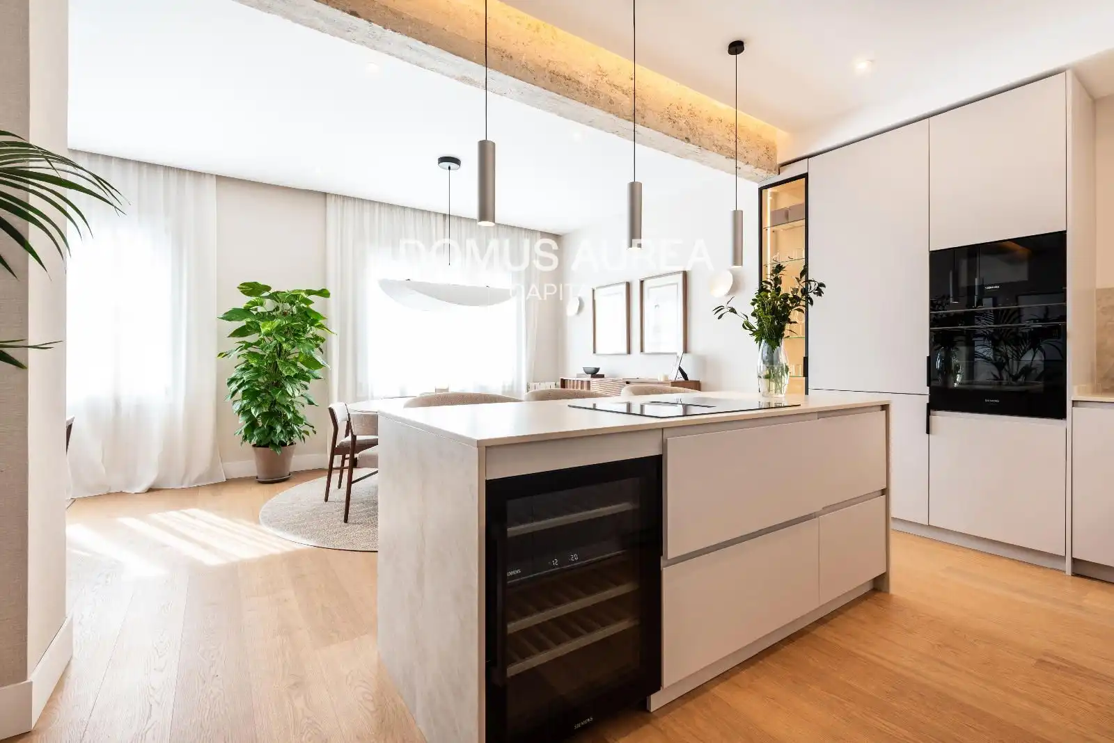 Küche von Wohnung zum Verkauf in Madrid mit Klimaanlage, Parkett und Möbliert