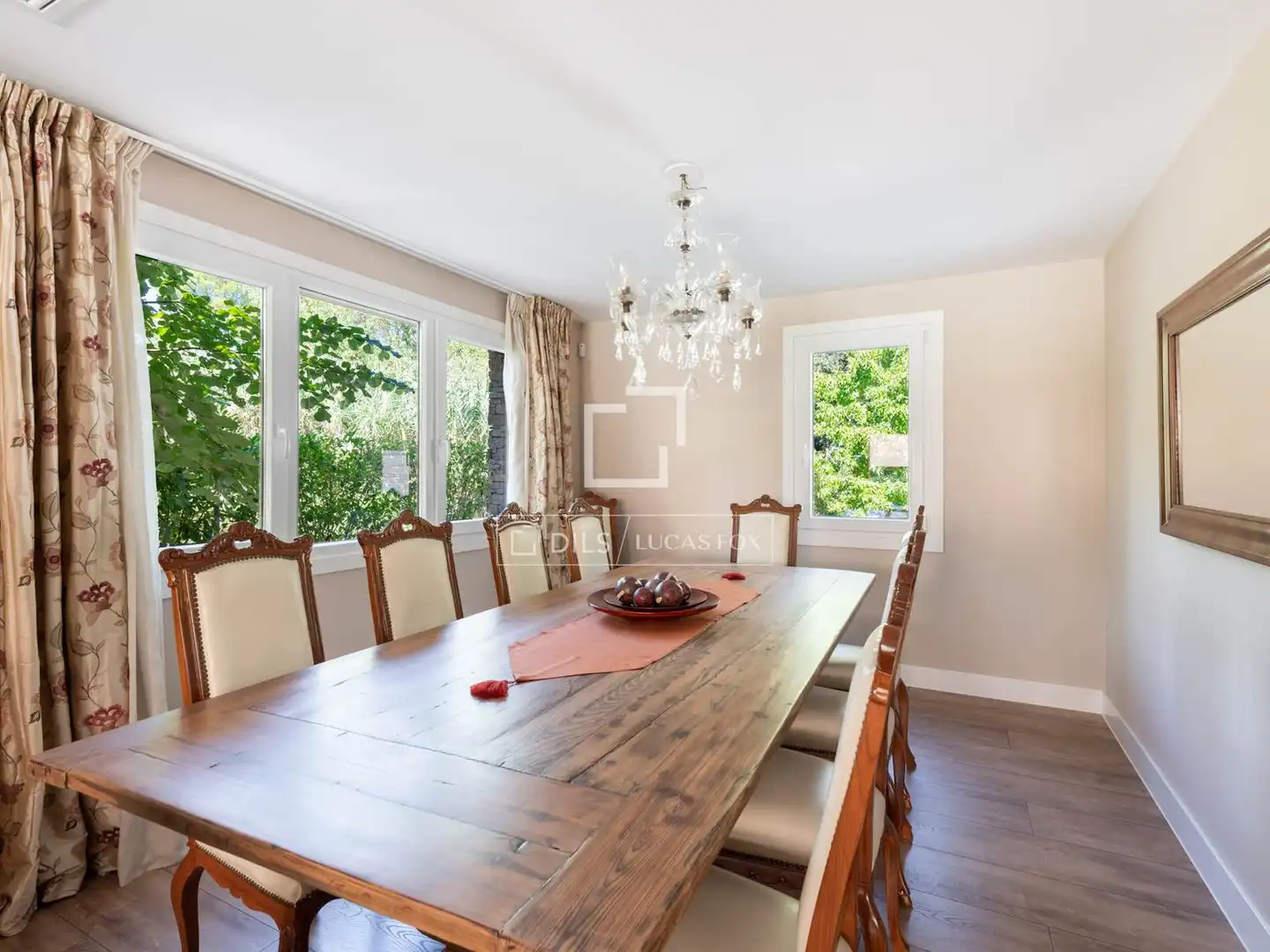 Dining room of Houses for sale in Sant Cugat del Vallès  with Air Conditioner, Heating and Private garden