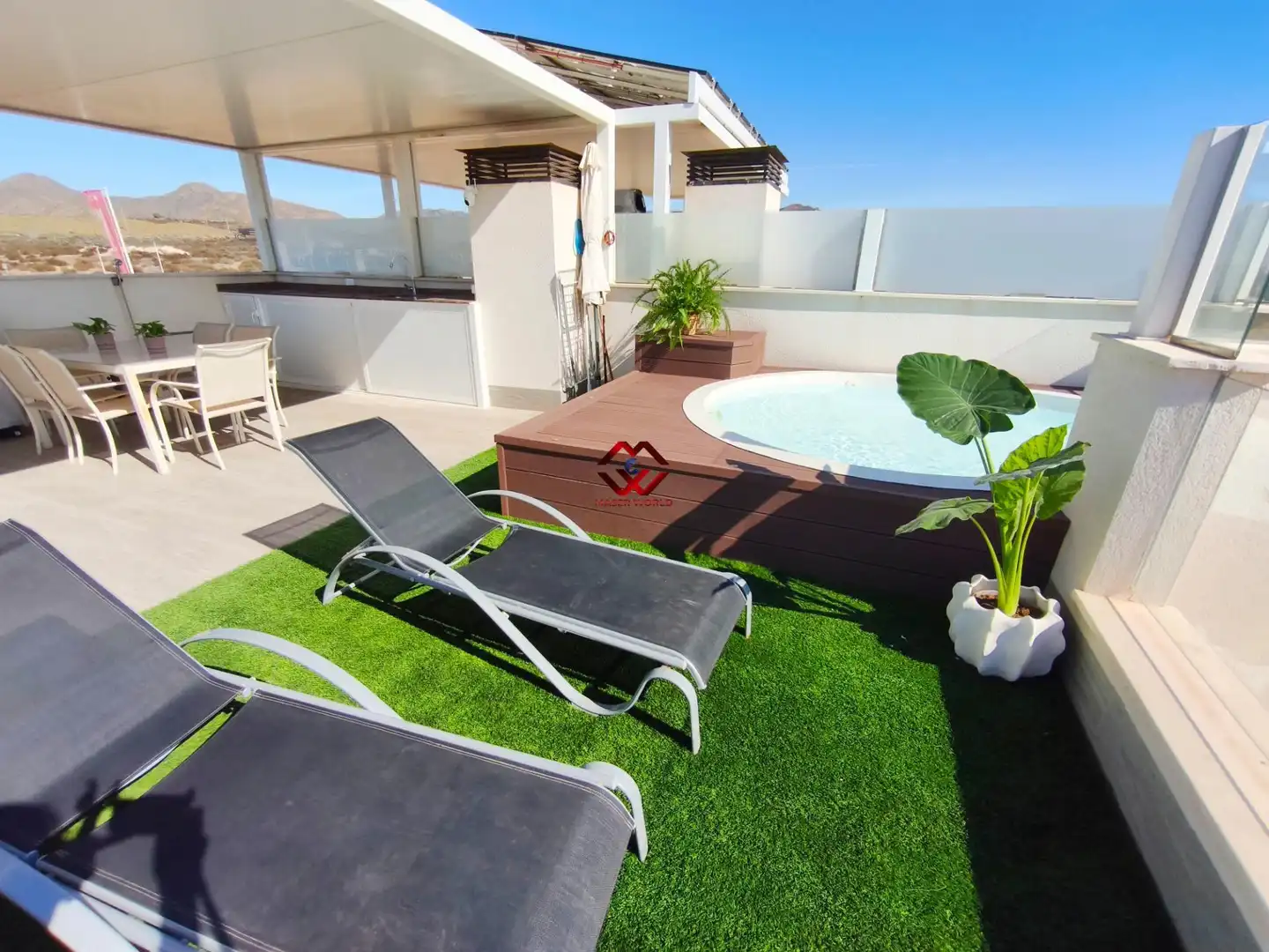 Terrassa de Apartament en venda en Puerto de Mazarrón