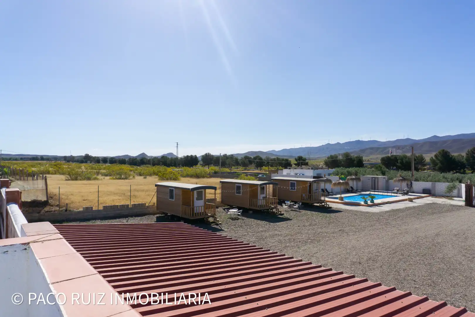 Finca rústica en venta en Tabernas con Aire acondicionado, Jardín privado y Terraza