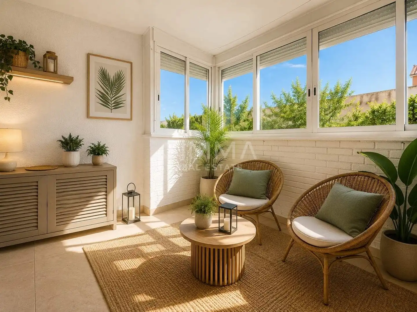 Terraza de Apartamento en venta en Benidorm con Aire acondicionado, Jardín privado y Terraza