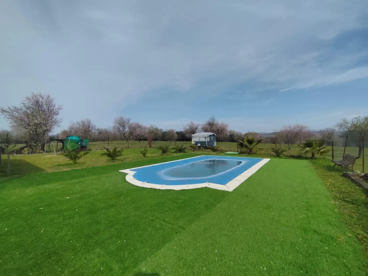Piscina de Finca rústica en venta en Malpartida de Plasencia con Piscina