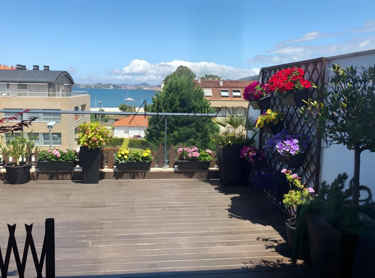 Terrassa de Àtic de lloguer en Baiona amb Calefacció, Terrassa i Moblat