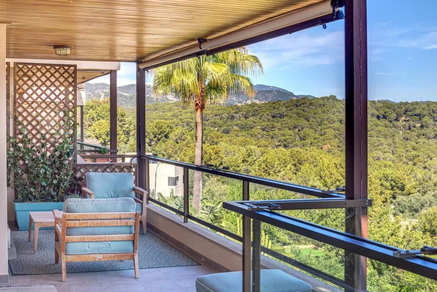 Terrace of Flat for sale in  Palma de Mallorca  with Air Conditioner, Private garden and Parquet flooring