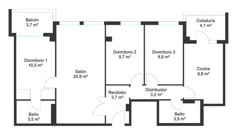 Foto 2 de Piso en venta en Carrer Joan D'austria, Es Camp Redó, Palma de Mallorca