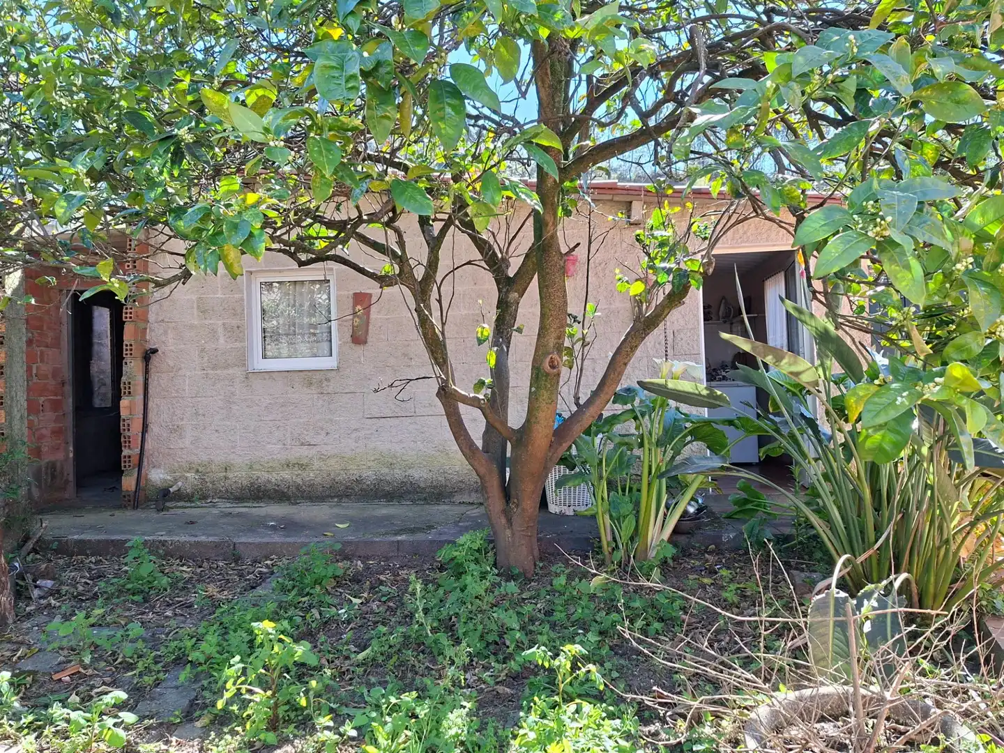 Vista exterior de Casa o xalet en venda en Vilagarcía de Arousa amb Calefacció, Jardí privat i Terrassa