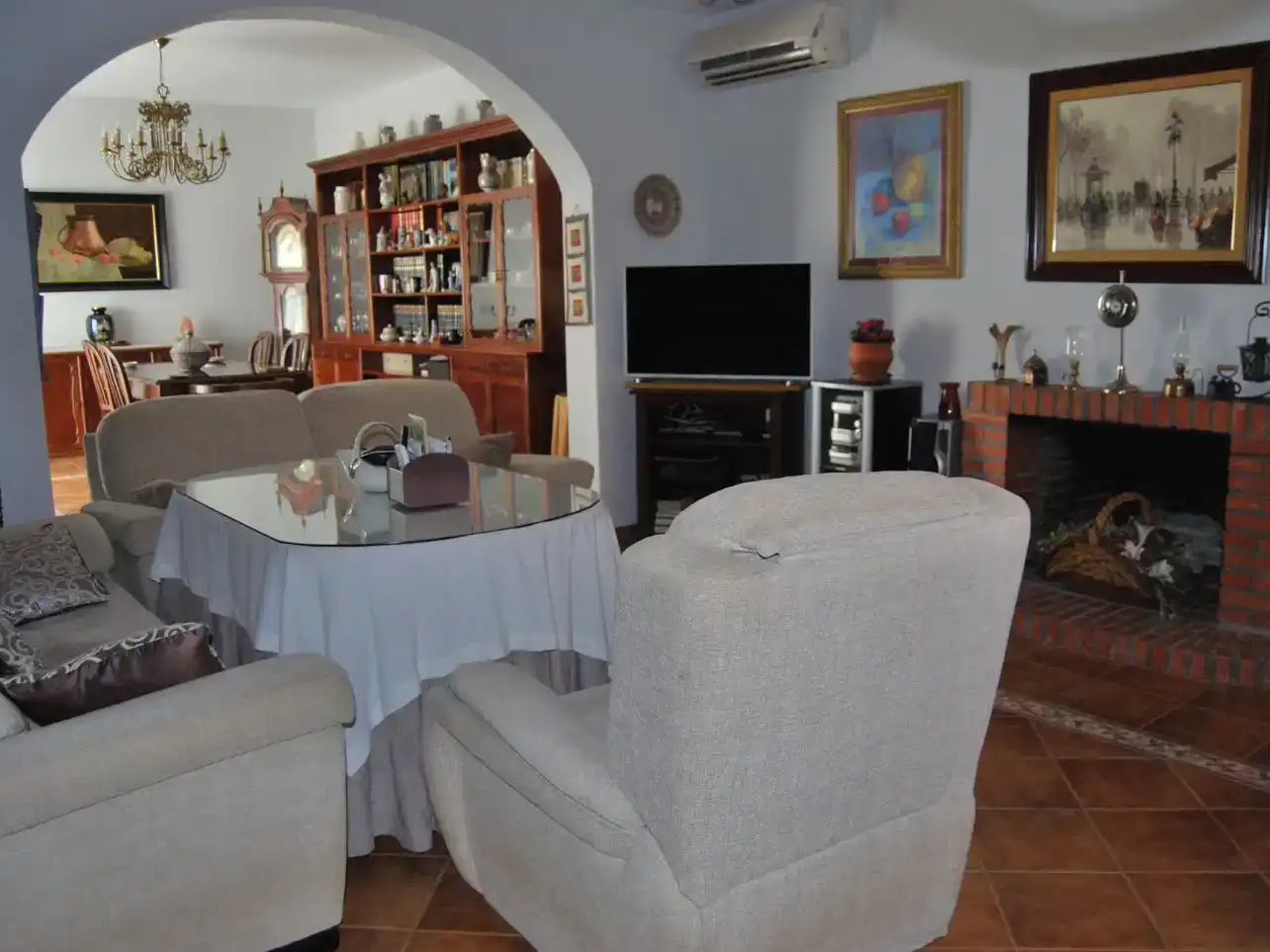 Menjador de Finca rústica en venda en Antequera amb Aire condicionat i Piscina