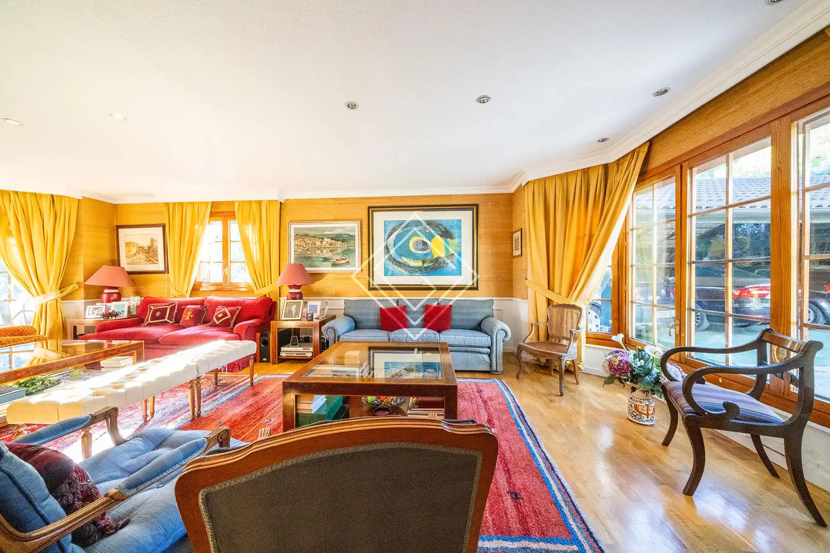 Sala de estar de Casa o chalet en venta en Pozuelo de Alarcón con Aire acondicionado, Calefacción y Jardín privado