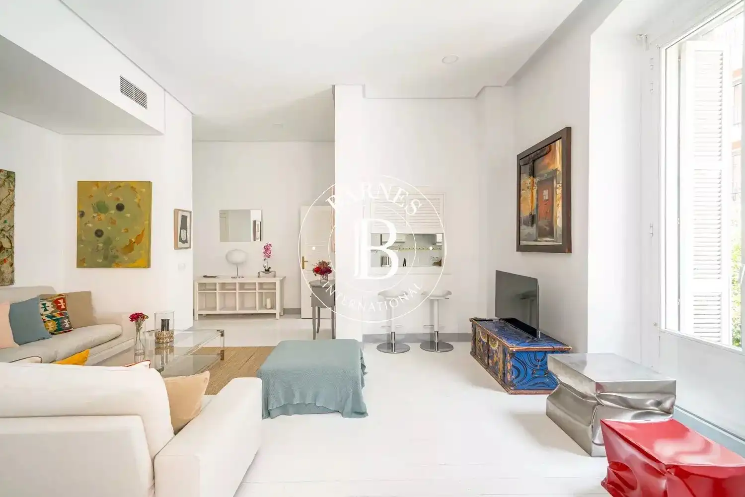 Sala de estar de Piso de alquiler en Madrid con Aire acondicionado, Calefacción y Amueblado