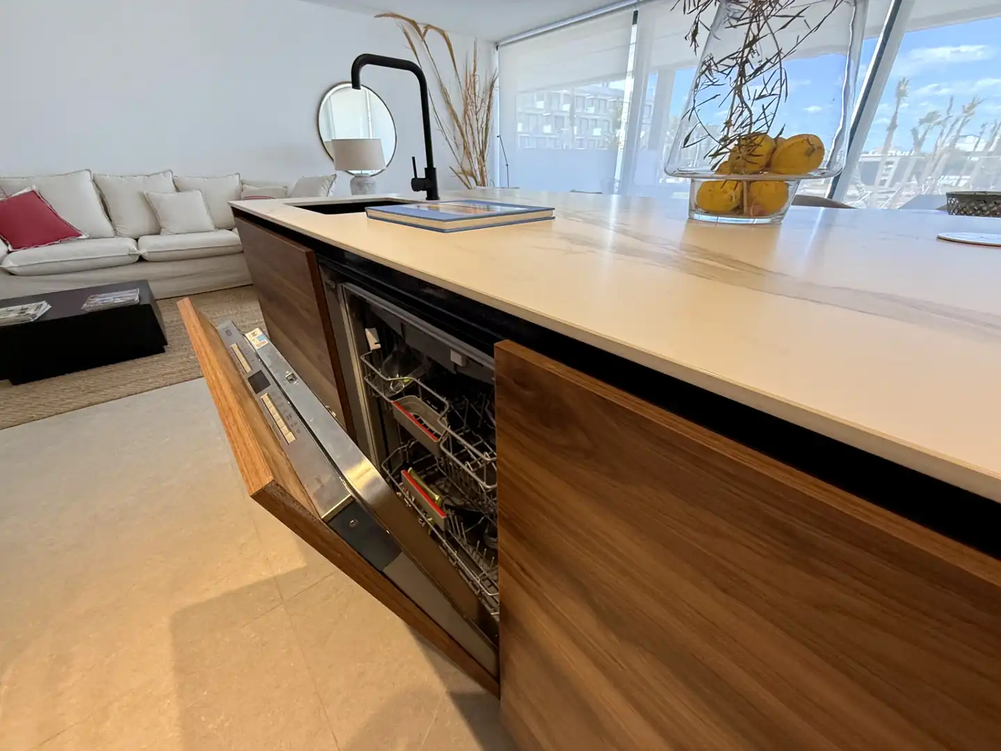 Küche von Wohnung zum Verkauf in Cartagena mit Klimaanlage, Heizung und Terrasse