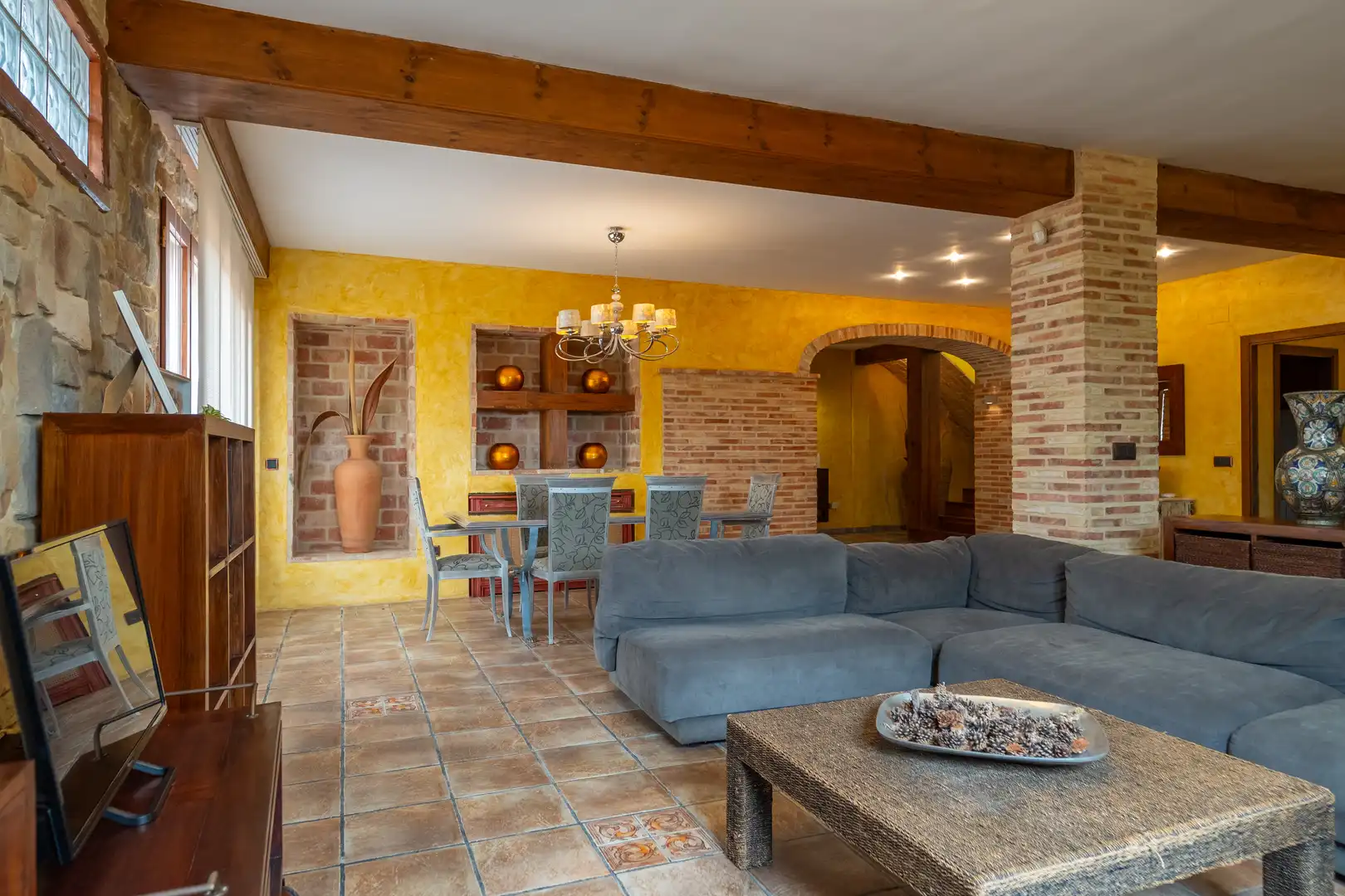 Sala d'estar de Casa o xalet en venda en Náquera amb Aire condicionat, Calefacció i Jardí privat