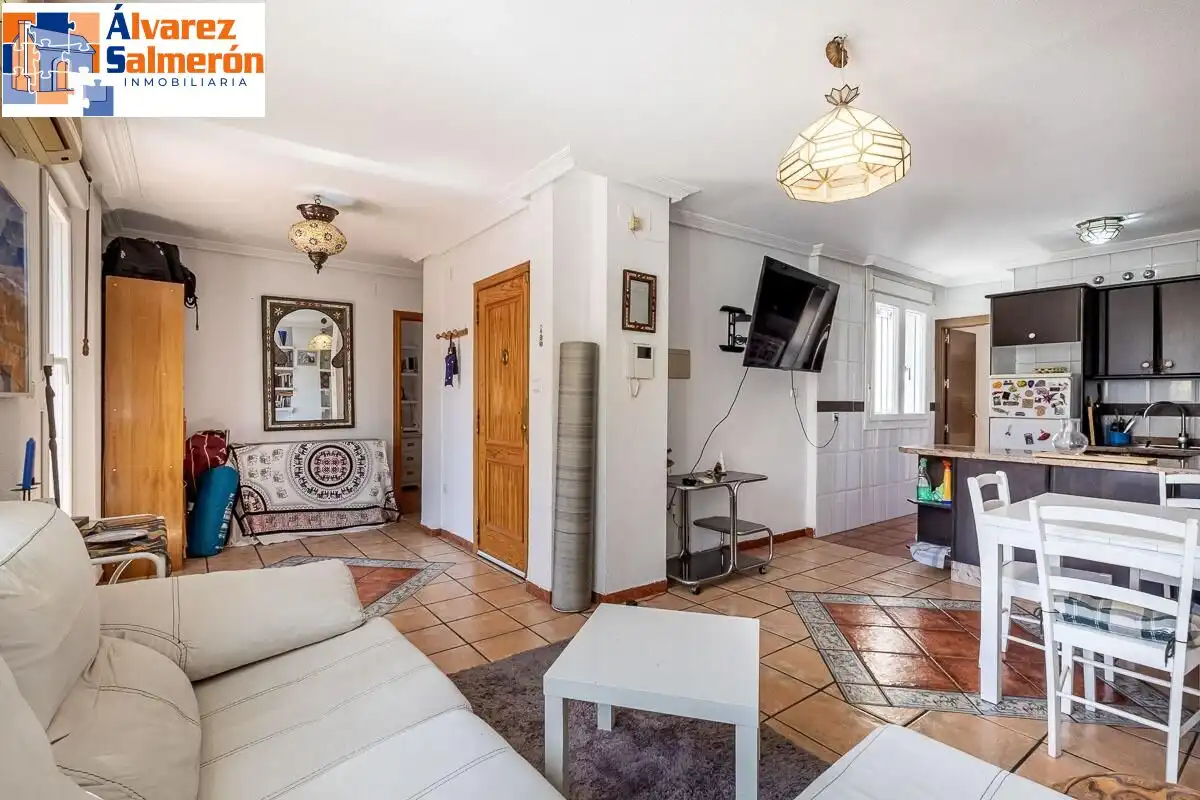 Sala de estar de Ático en venta en Granada con Terraza