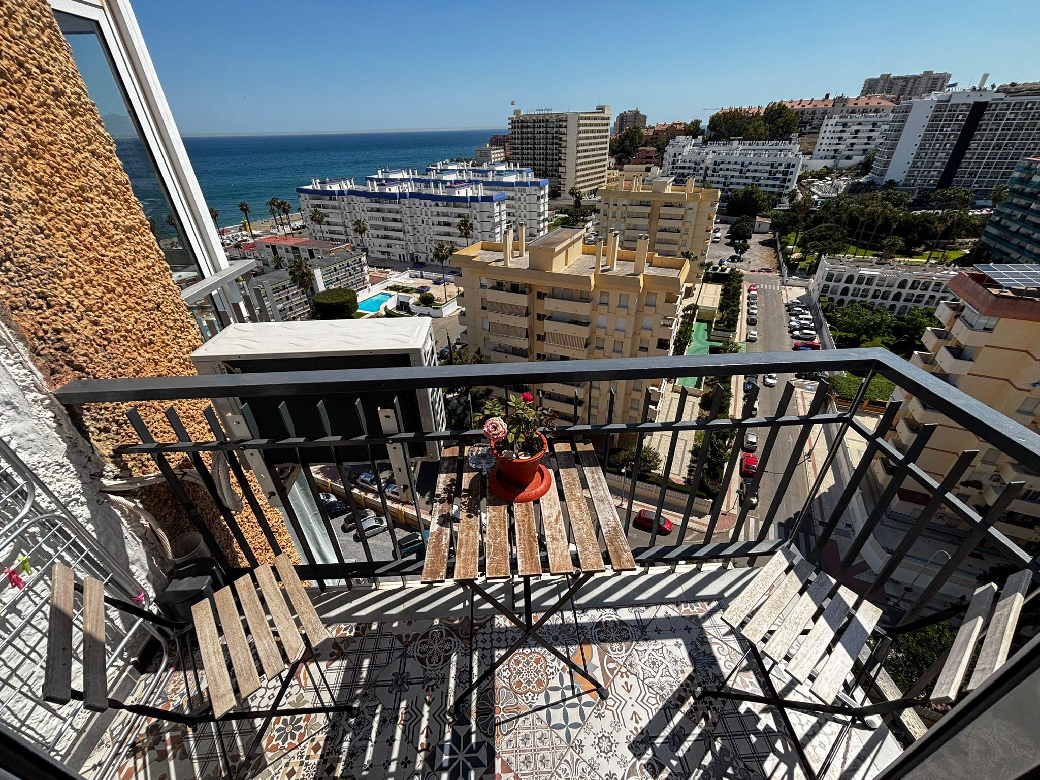 Balcony of Flat for sale in Benalmádena  with Air Conditioner, Private garden and Swimming Pool