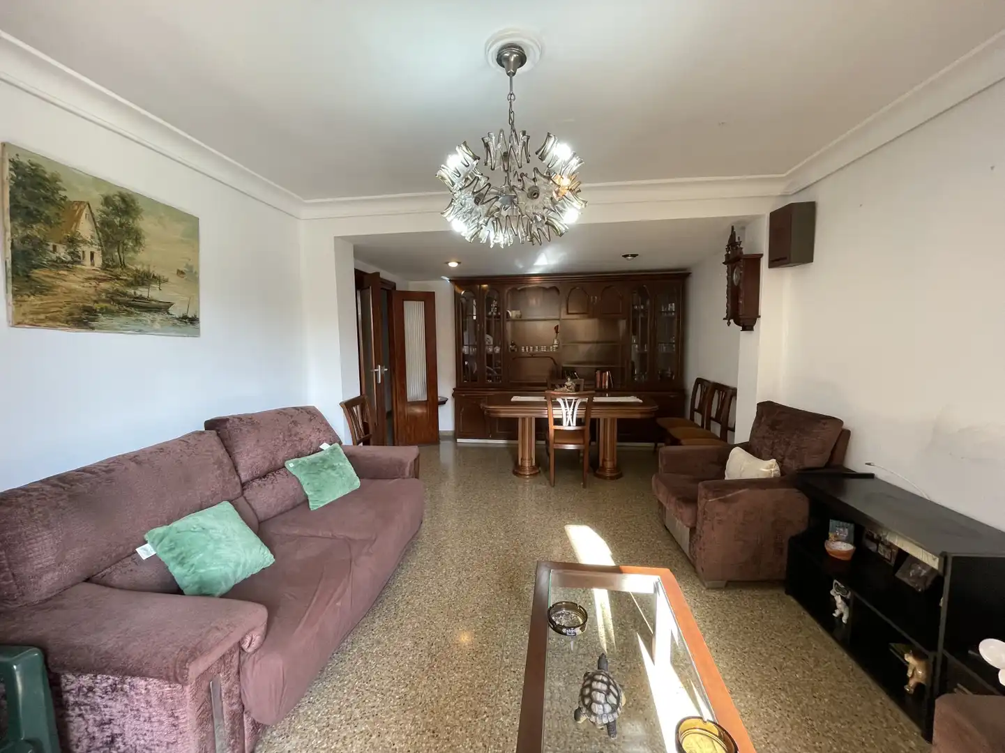 Sala de estar de Piso en venta en Valencia con Aire acondicionado y Balcón