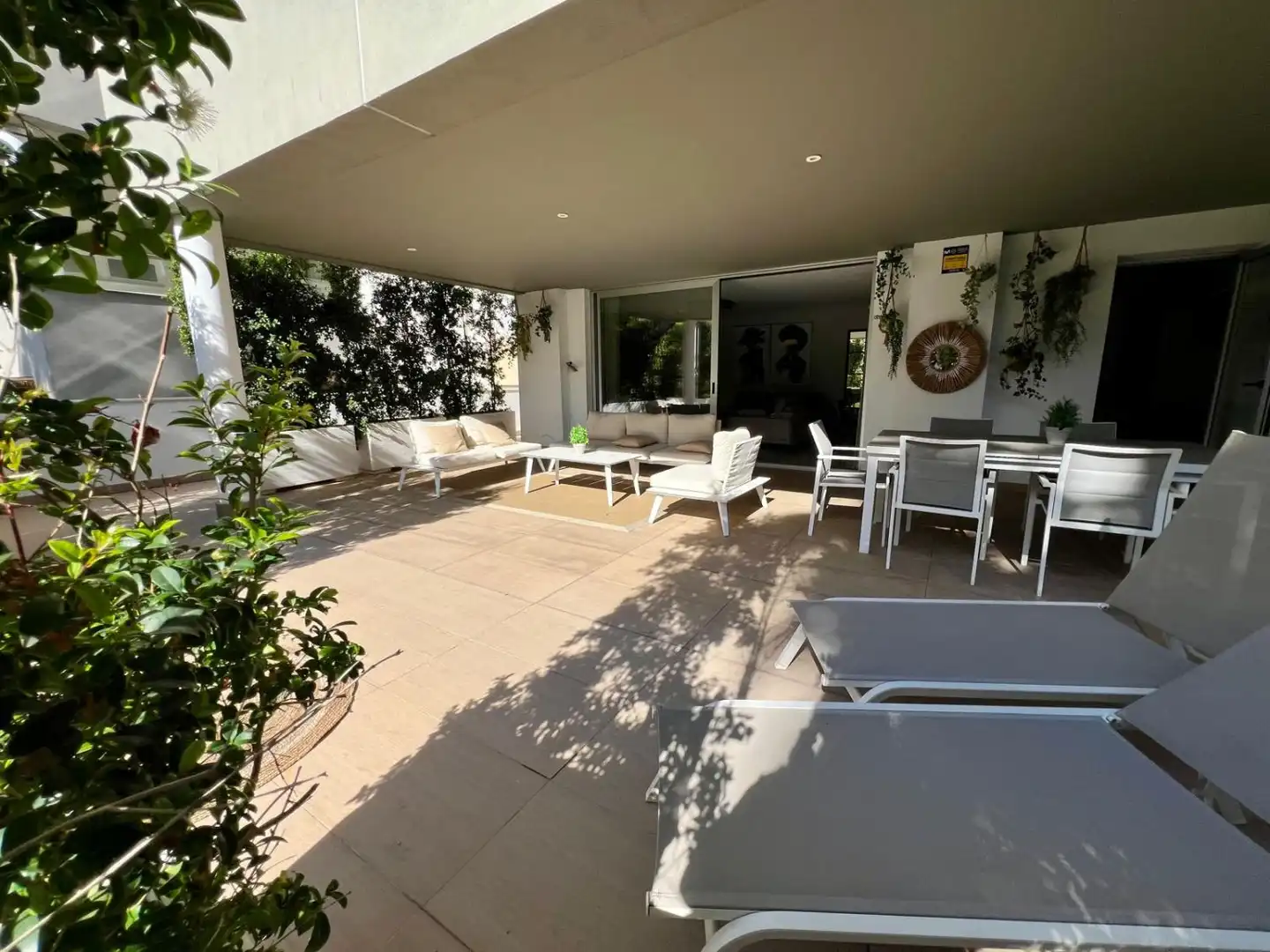 Terrace of Apartments for rent in Marbella  with Air Conditioner, Heating and Furnished