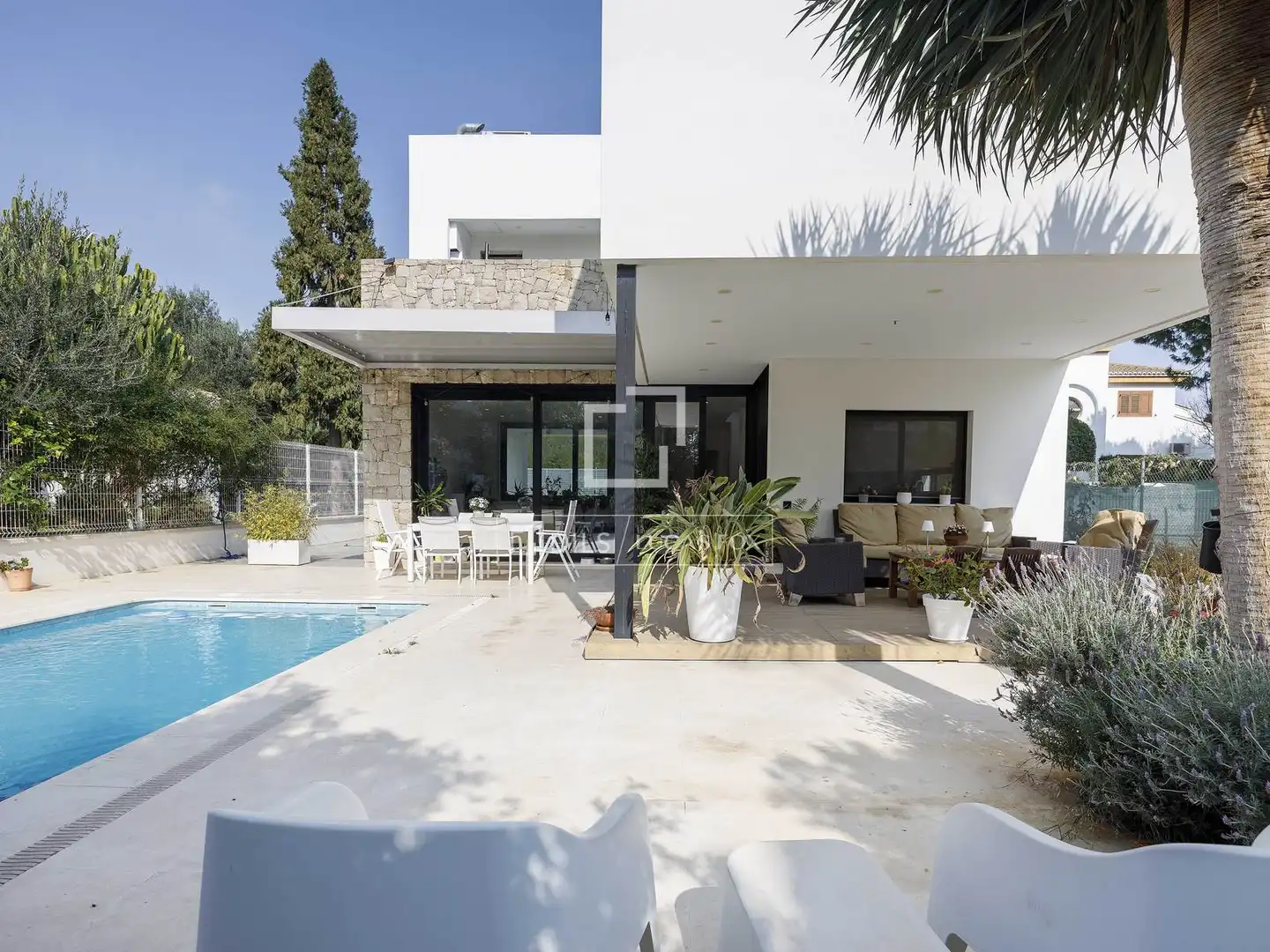 Terraza de Casa o chalet en venta en Godella con Aire acondicionado, Calefacción y Jardín privado