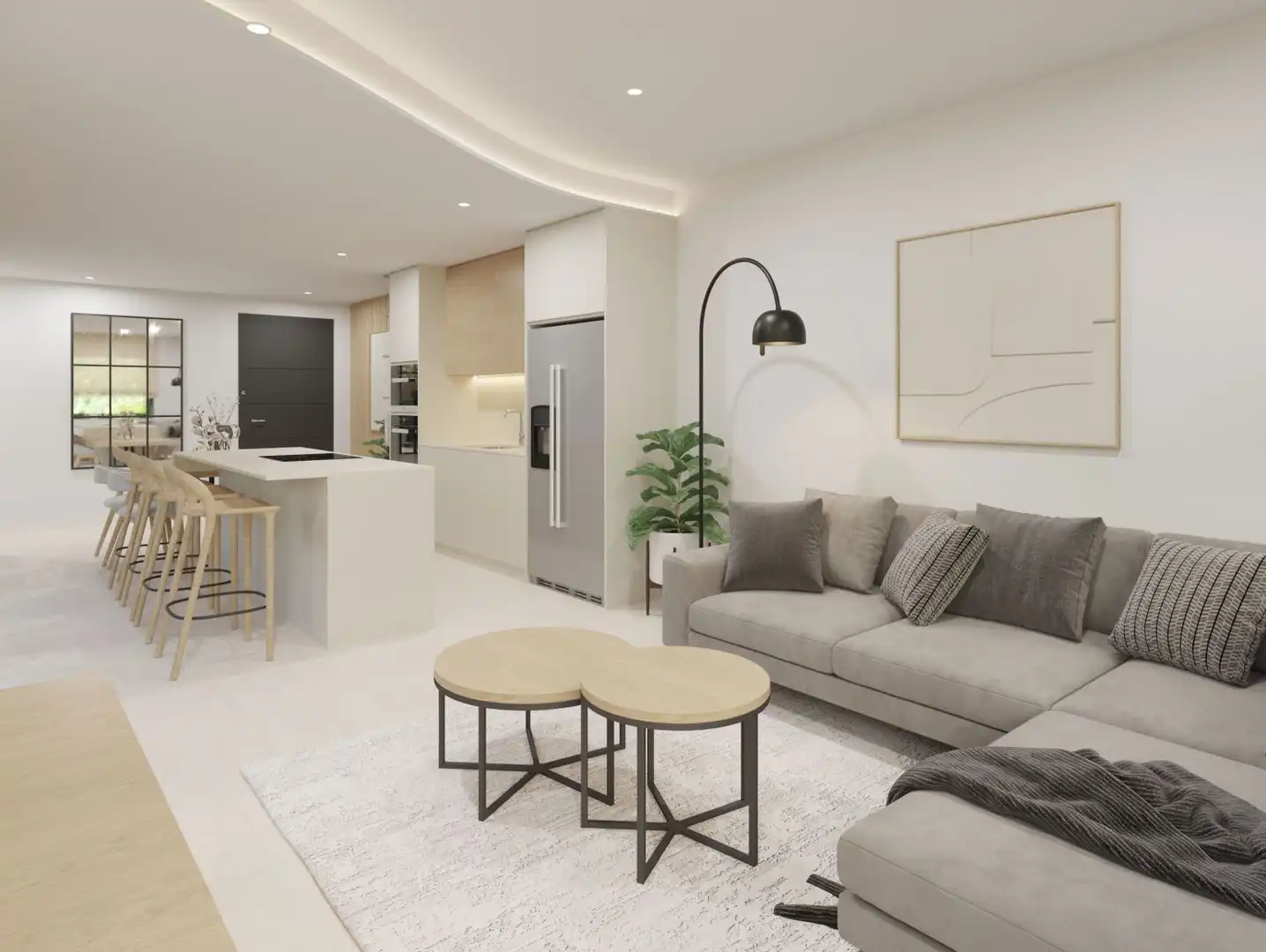Sala de estar de Casa adosada en venta en Almoradí con Jardín privado, Terraza y Piscina
